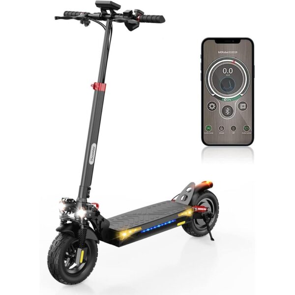 Patinete eléctrico iScooter iX4 – batería 15 Ah, hasta 60 km de autonomía, ruedas de 10", plegable con app y antirrobo, carga 150 kg