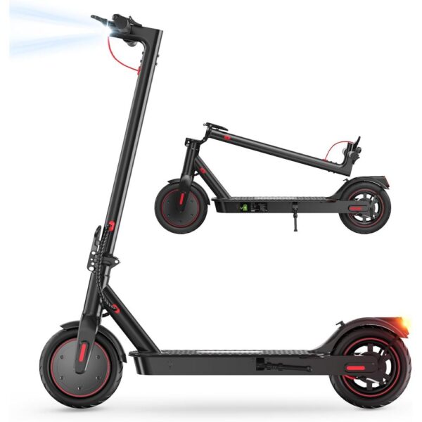 Patinete eléctrico iScooter i8/i9 – 350 W, 30 km de autonomía, plegable y con freno dual