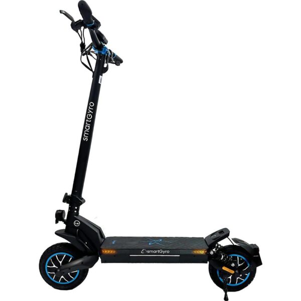 Patinete eléctrico smartGyro CrossOver Dual Max LR – 1000 W, batería 17 500 mAh, velocidad 25 km/h, carga hasta 140 kg, negro