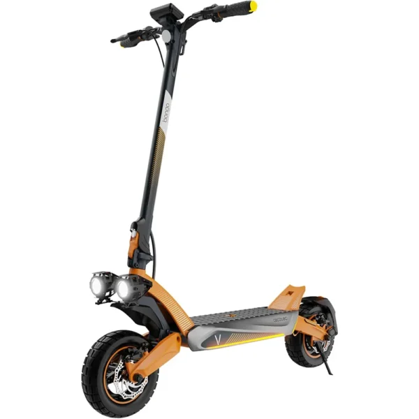 Patinete eléctrico Cecotec Bongo V70 Connected – 1500 W, doble suspensión, hasta 70 km de autonomía, ruedas de 10", color naranja