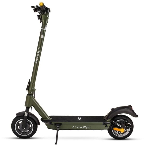 Patinete eléctrico Smartgyro K2 Army – 800 W, batería 13 000 mAh, velocidad 25 km/h, color verde