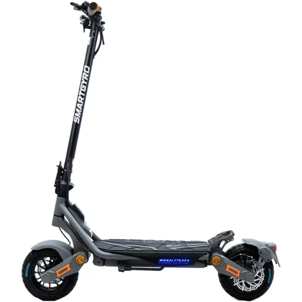 Patinete eléctrico SMARTGYRO Rockway EVO – 800 W, 50 km de autonomía, carga 140 kg, color gris