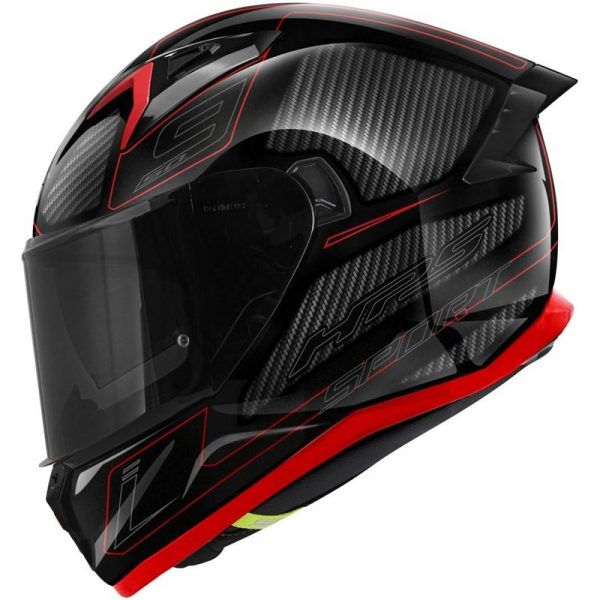 GIVI 50.9 Enigma Casco Integral de Moto Negro/Titanio/Rojo