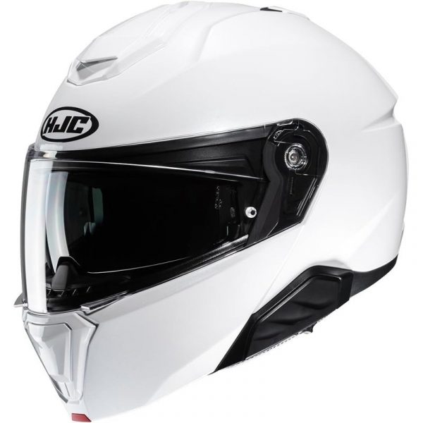 HJC i91 Solid Pearl White Casco Modular de Moto